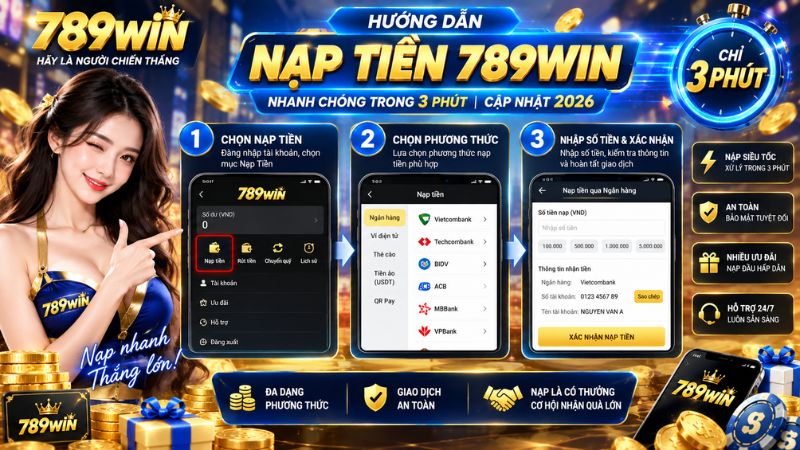 Minh họa hướng dẫn nạp tiền 789WIN